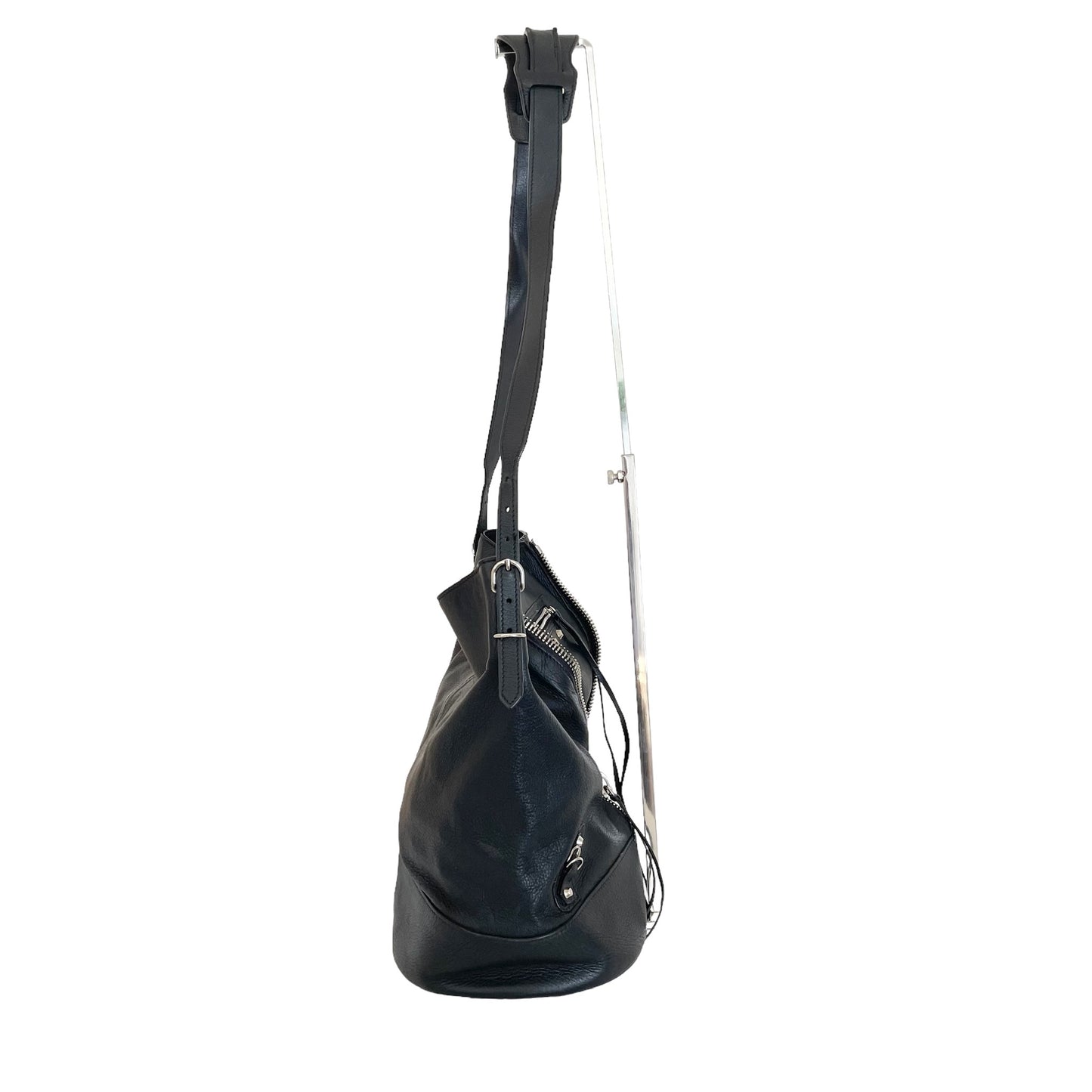 Black Papier Crossbody Bag