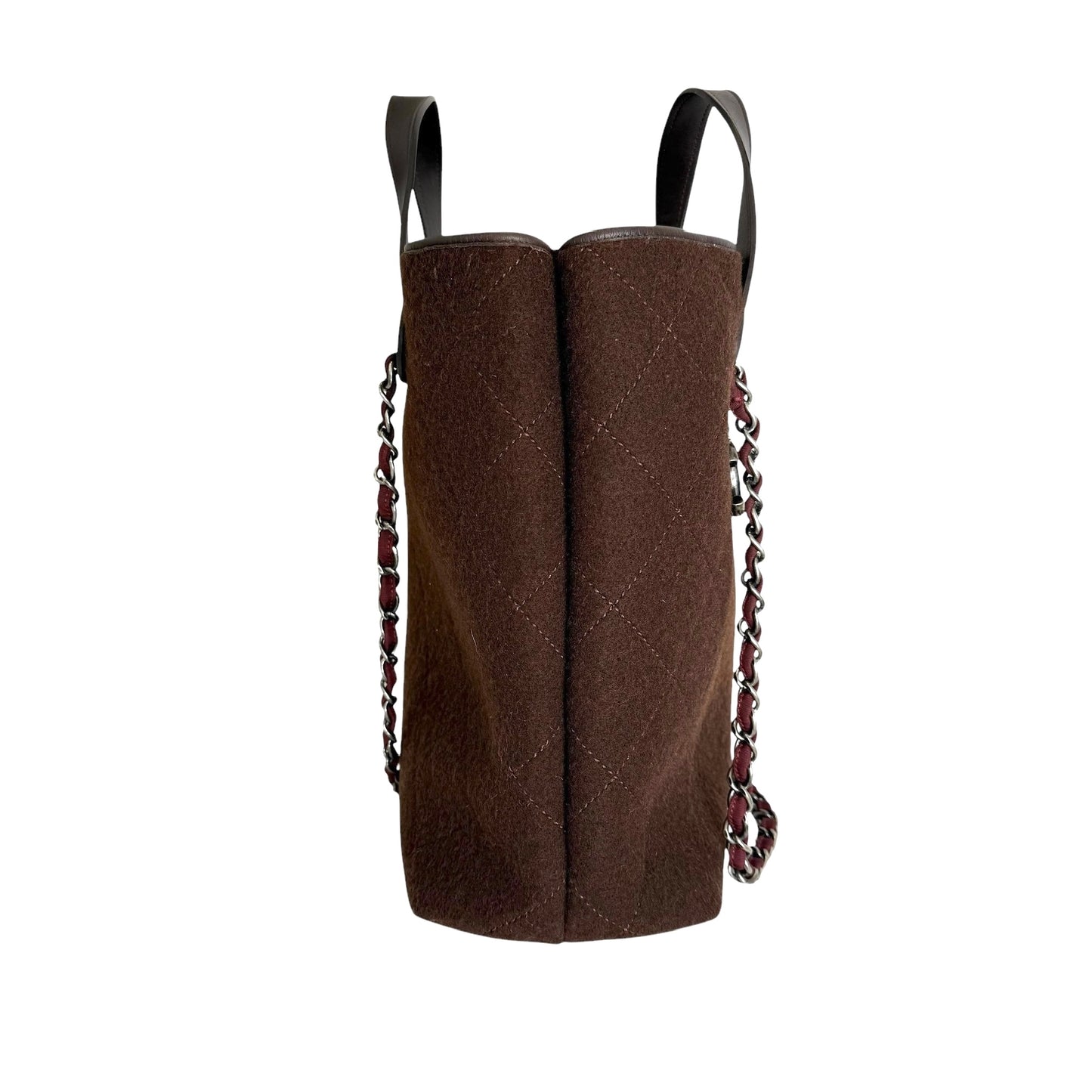 Chocolate Brown Felt Bag