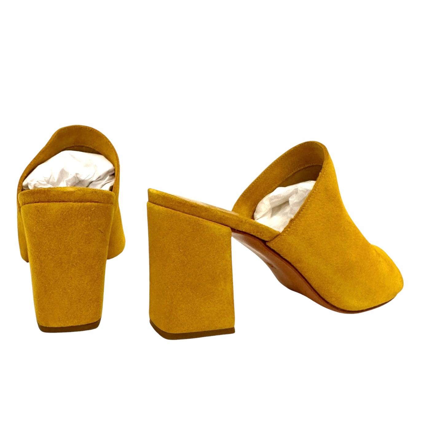 Yellow Suede Heels - 9