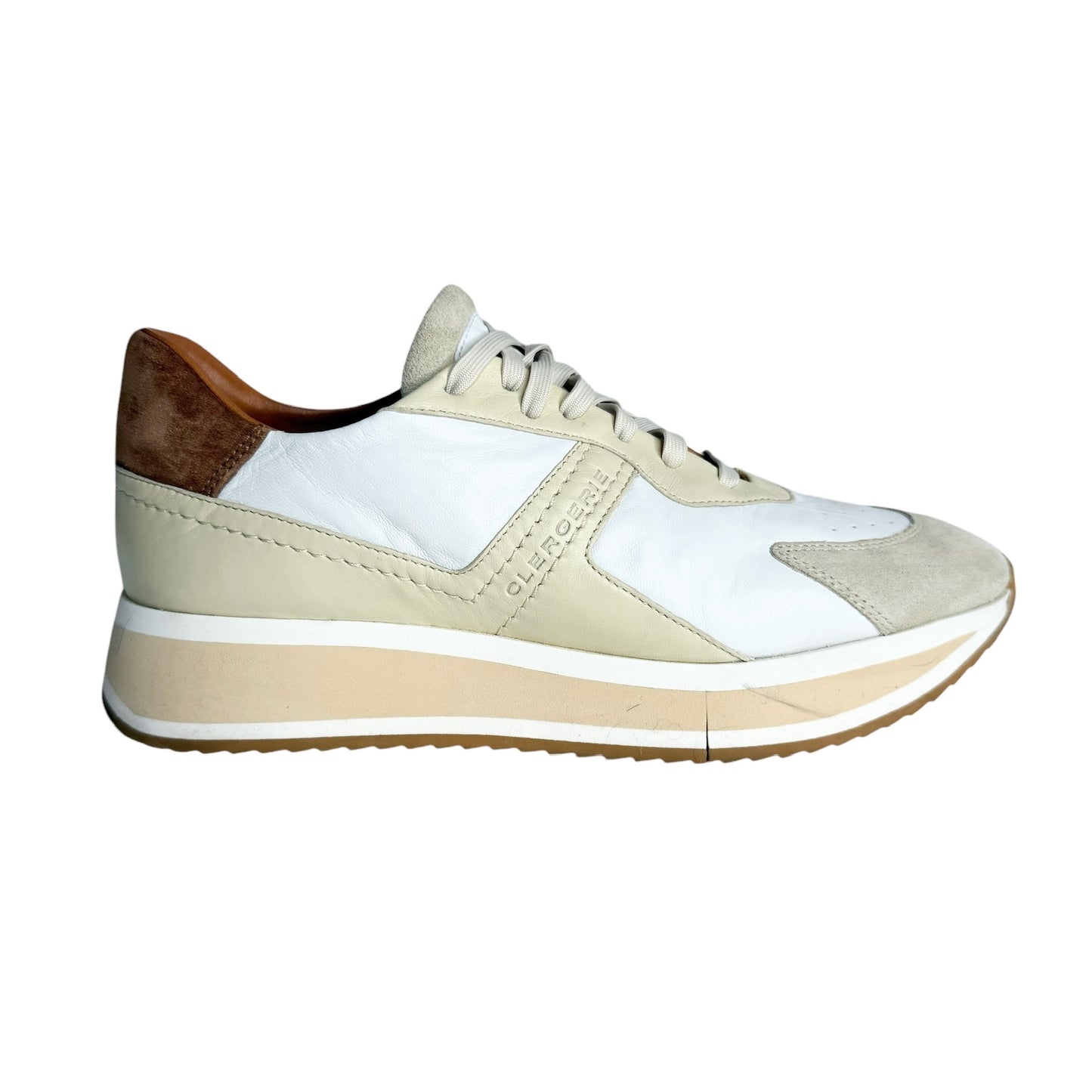 Cream Leather Sneakers - 9.5