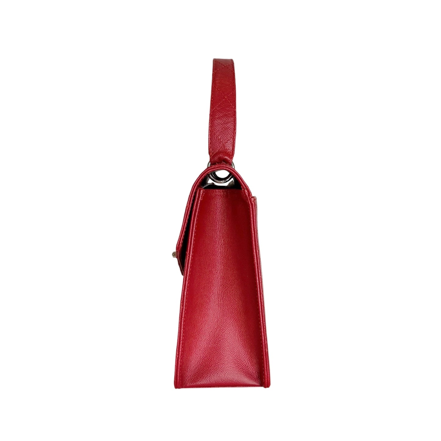 Red Caviar Top Handle Bag