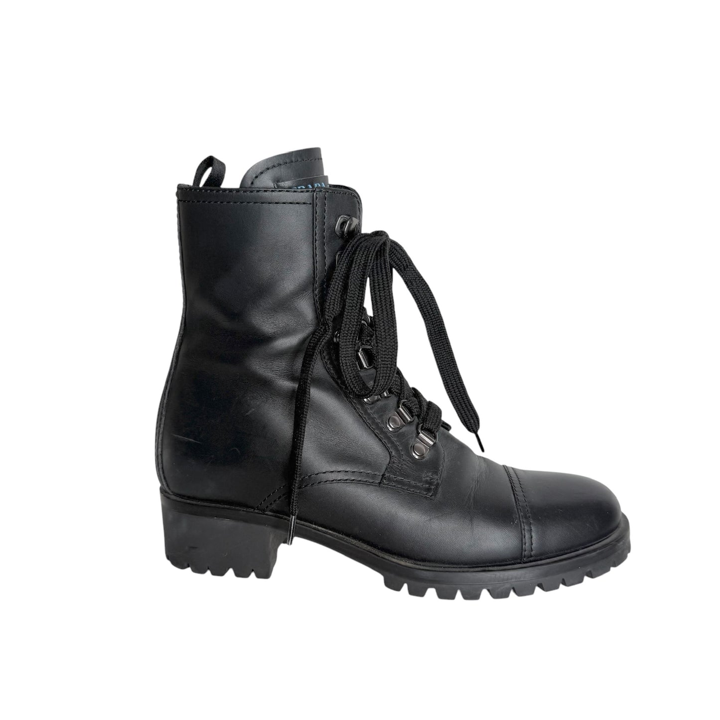 Black Combat Boots - 7