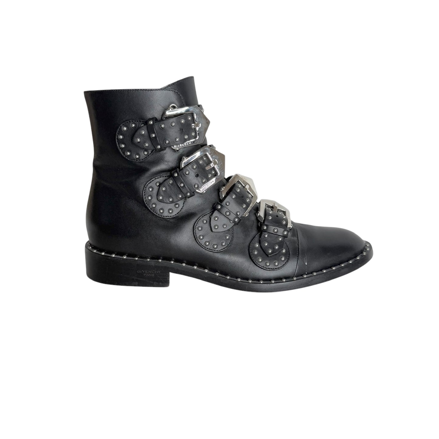 Black Studded Boots - 7.5