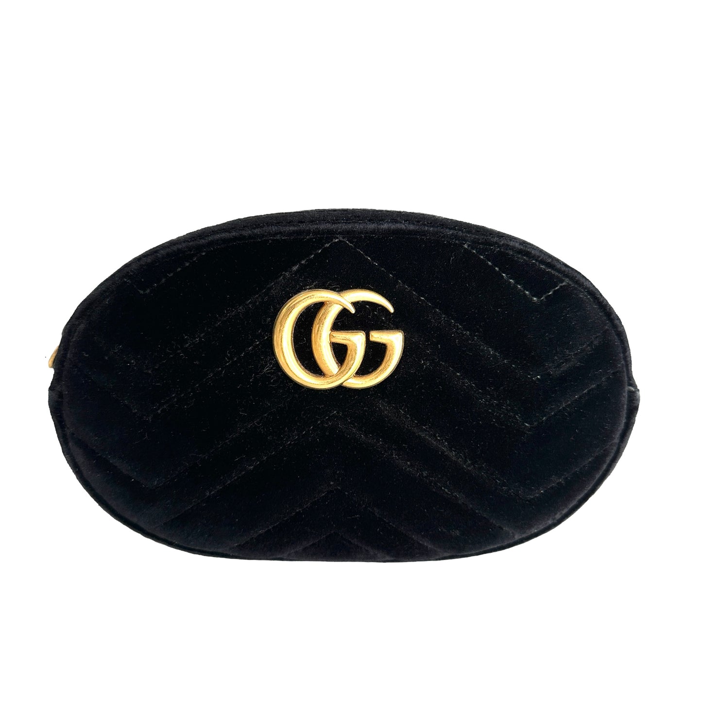 Black Velvet Marmont Belt Bag