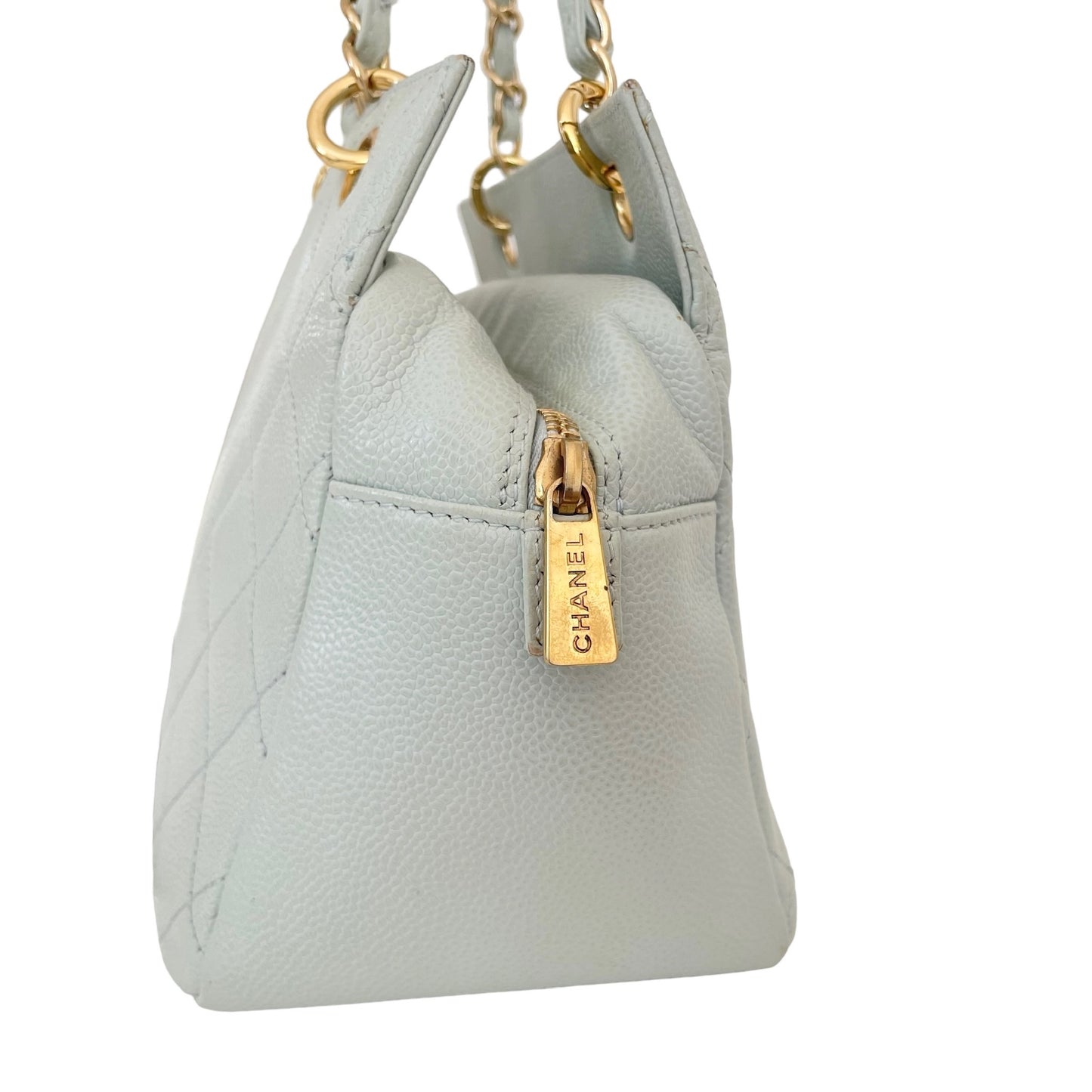 Baby Blue Caviar Tote