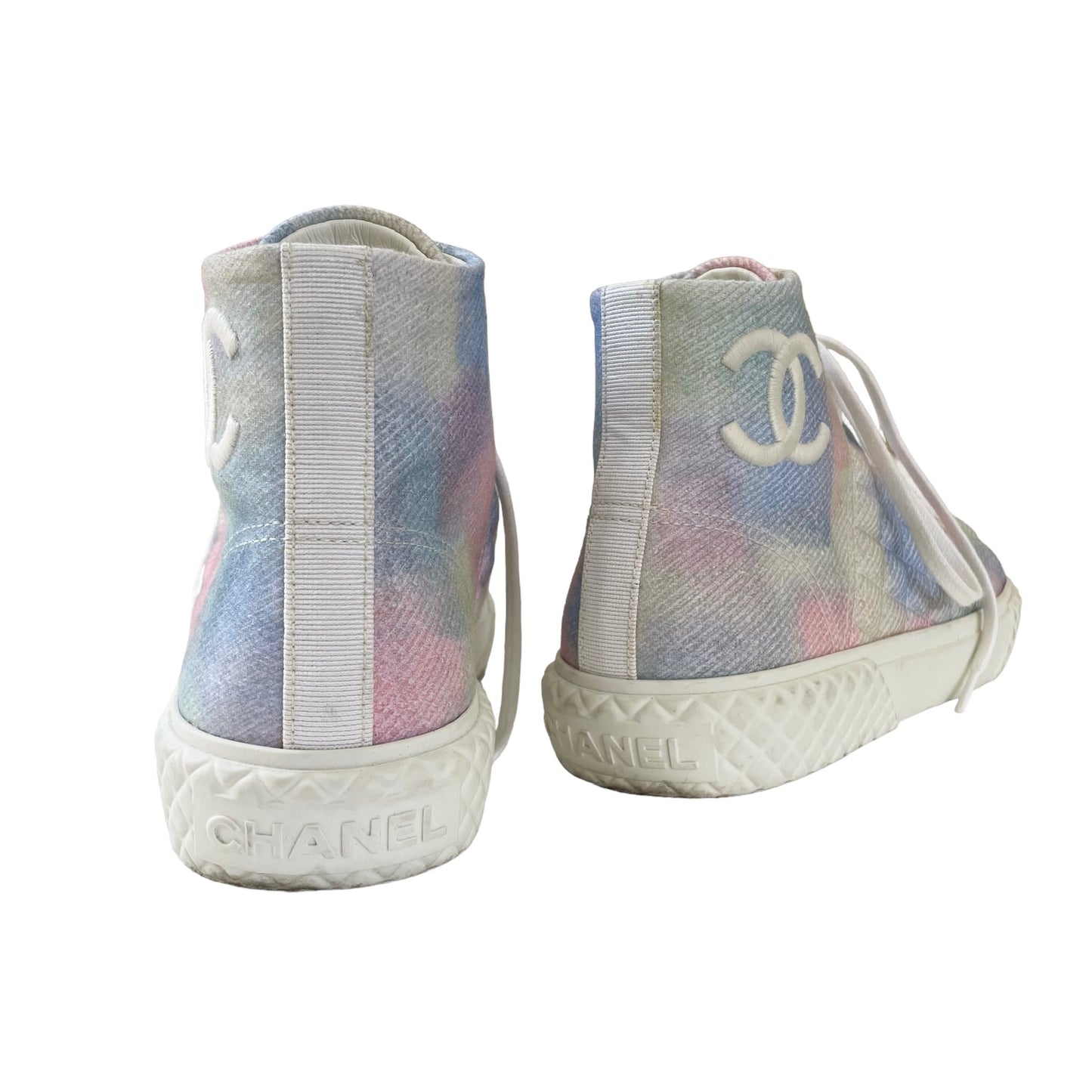 Tie Dye High Top Sneakers - 38