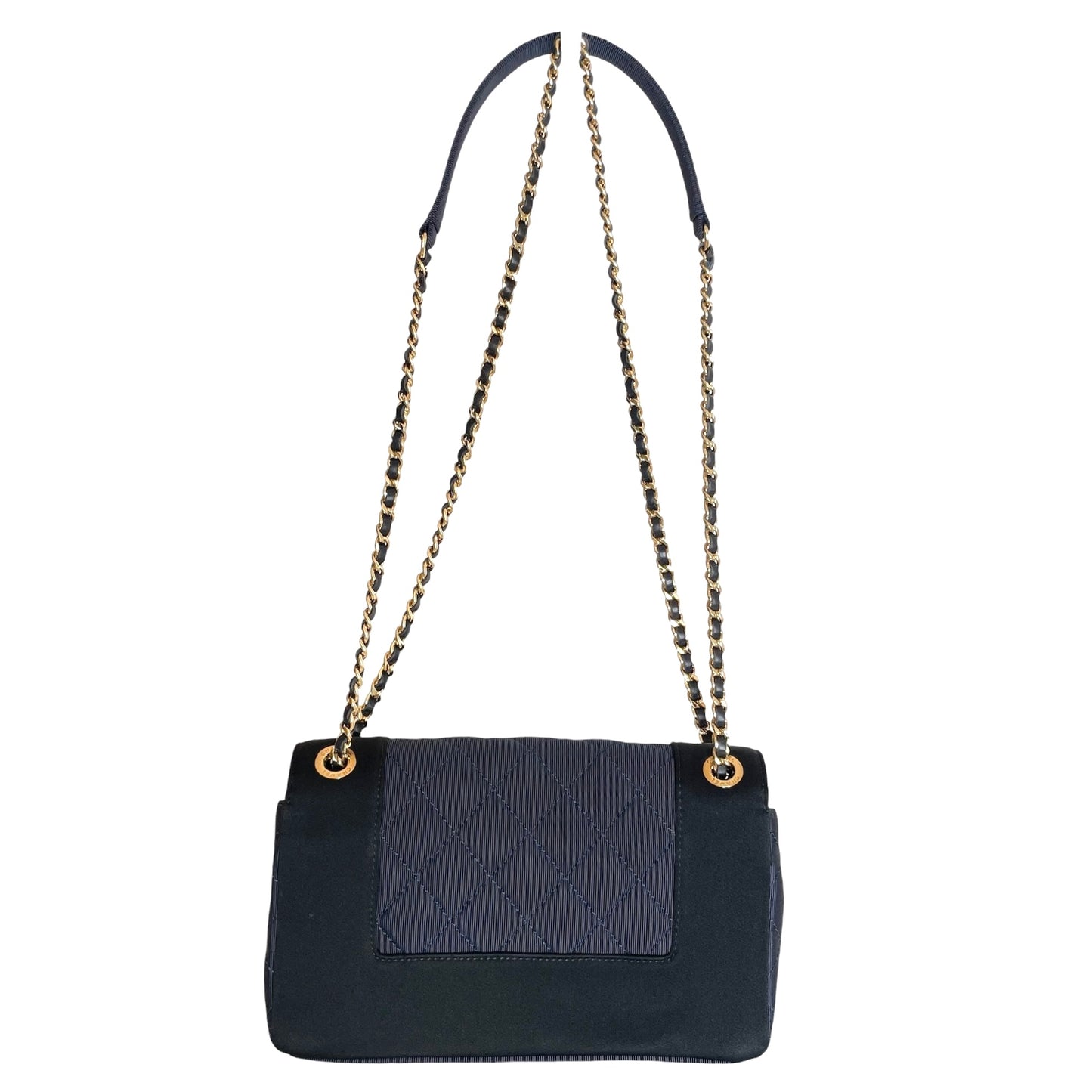 Navy Mademoiselle Flap Bag