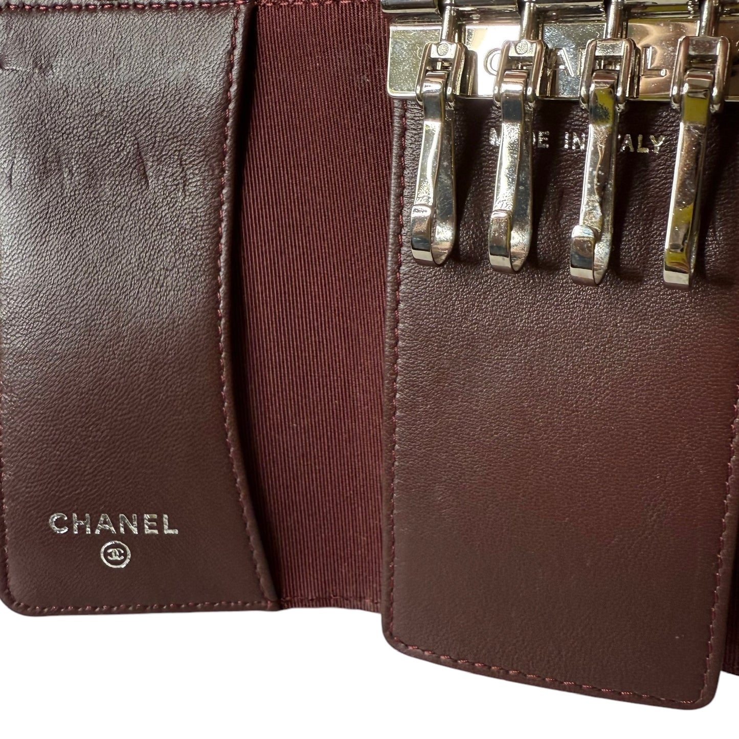 Black Lambskin Key Case