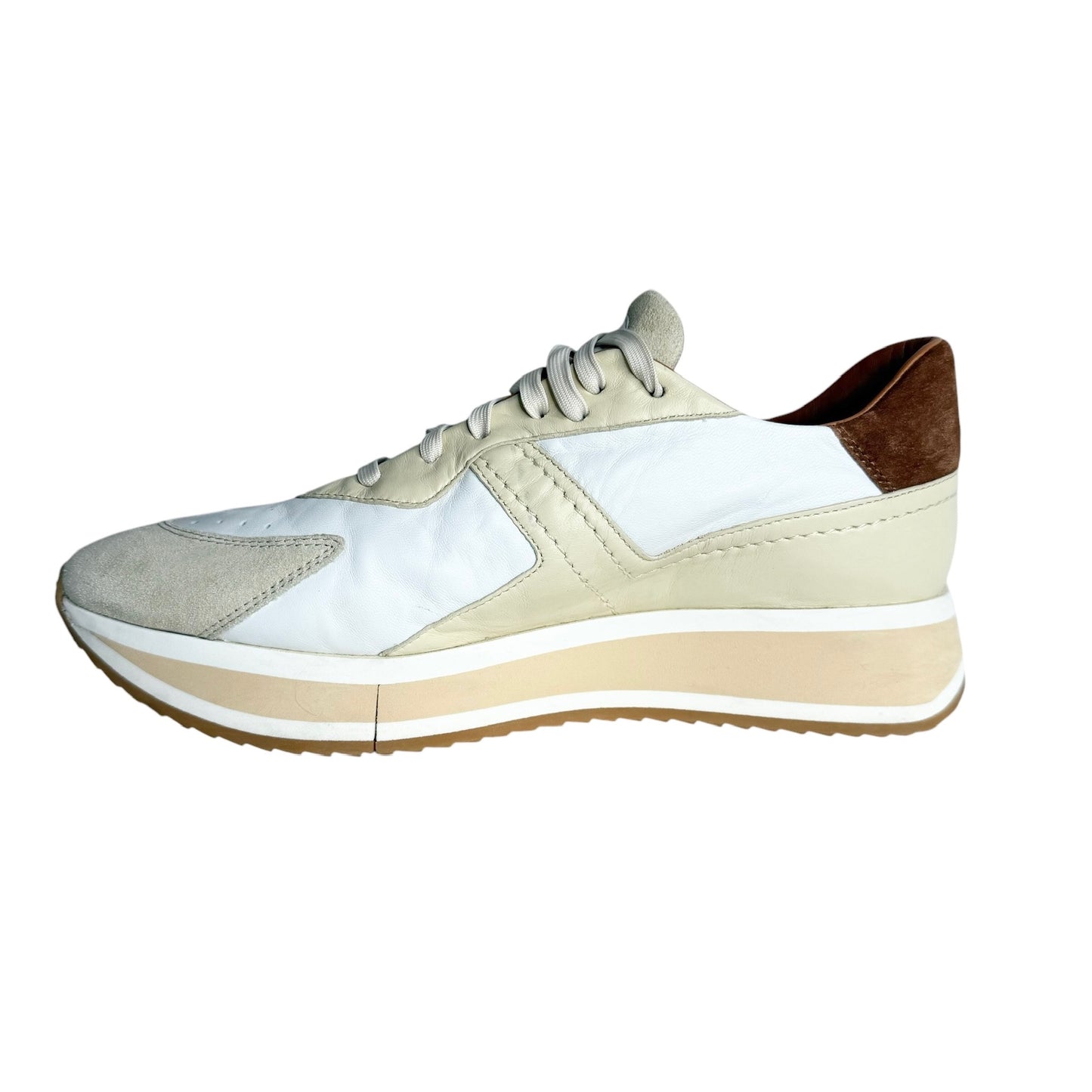 Cream Leather Sneakers - 9.5