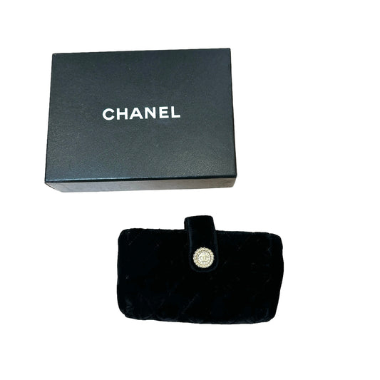 Black Velvet Phone Pouch