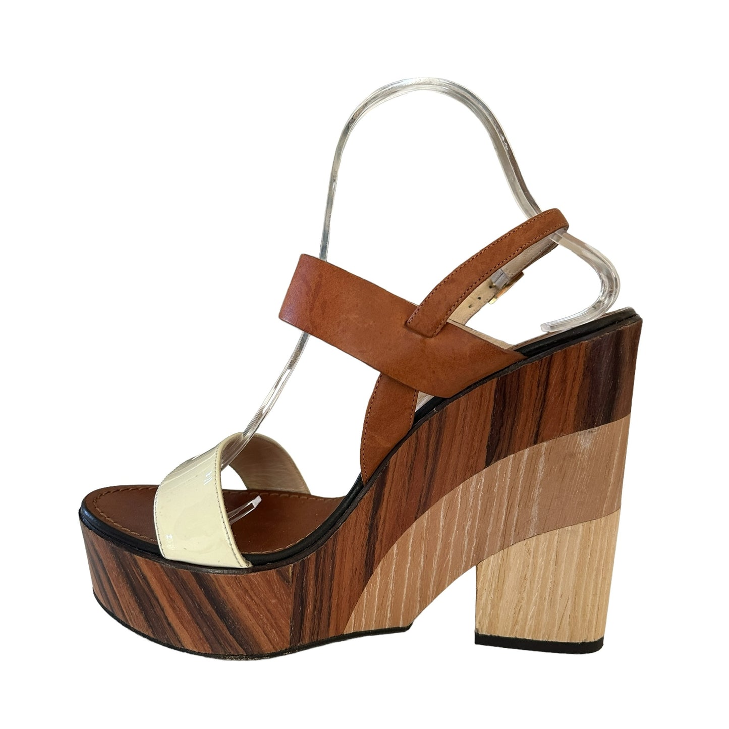 Wooden Platform Sandals - 7.5