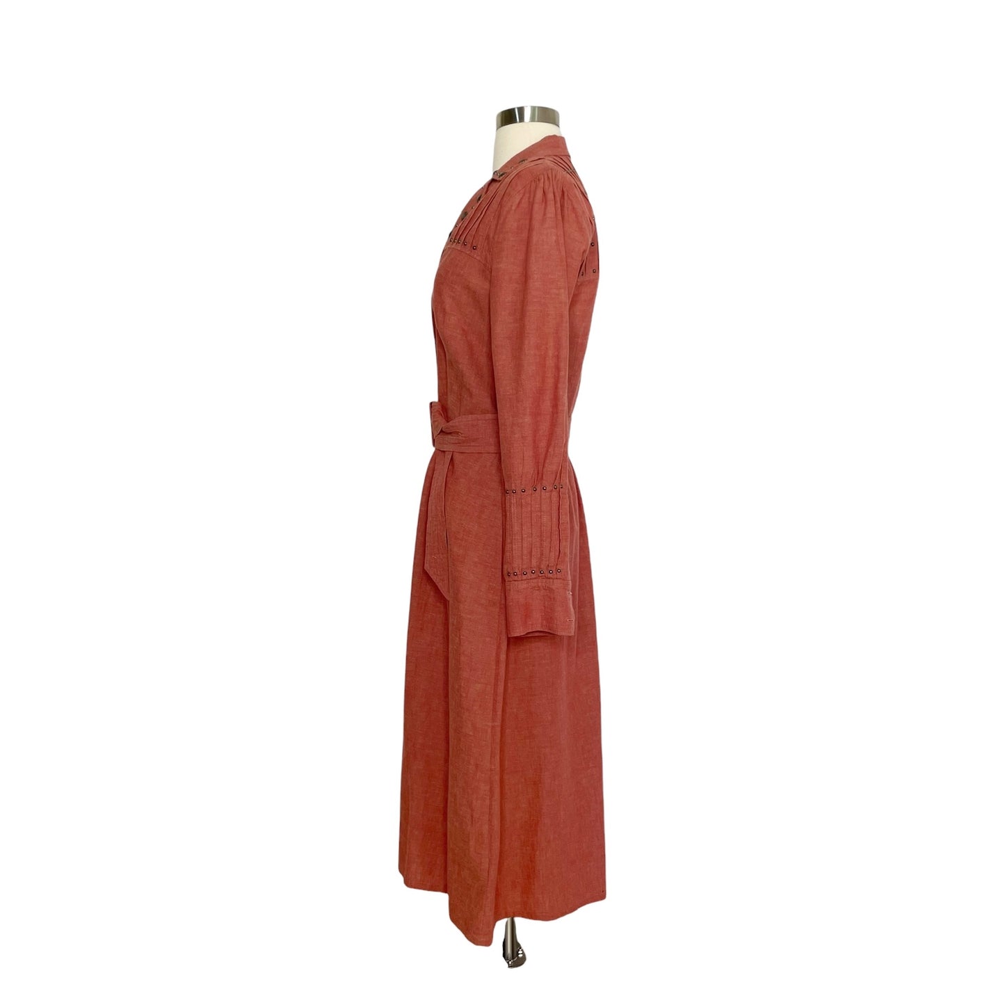 Western Linen Dress - S/M