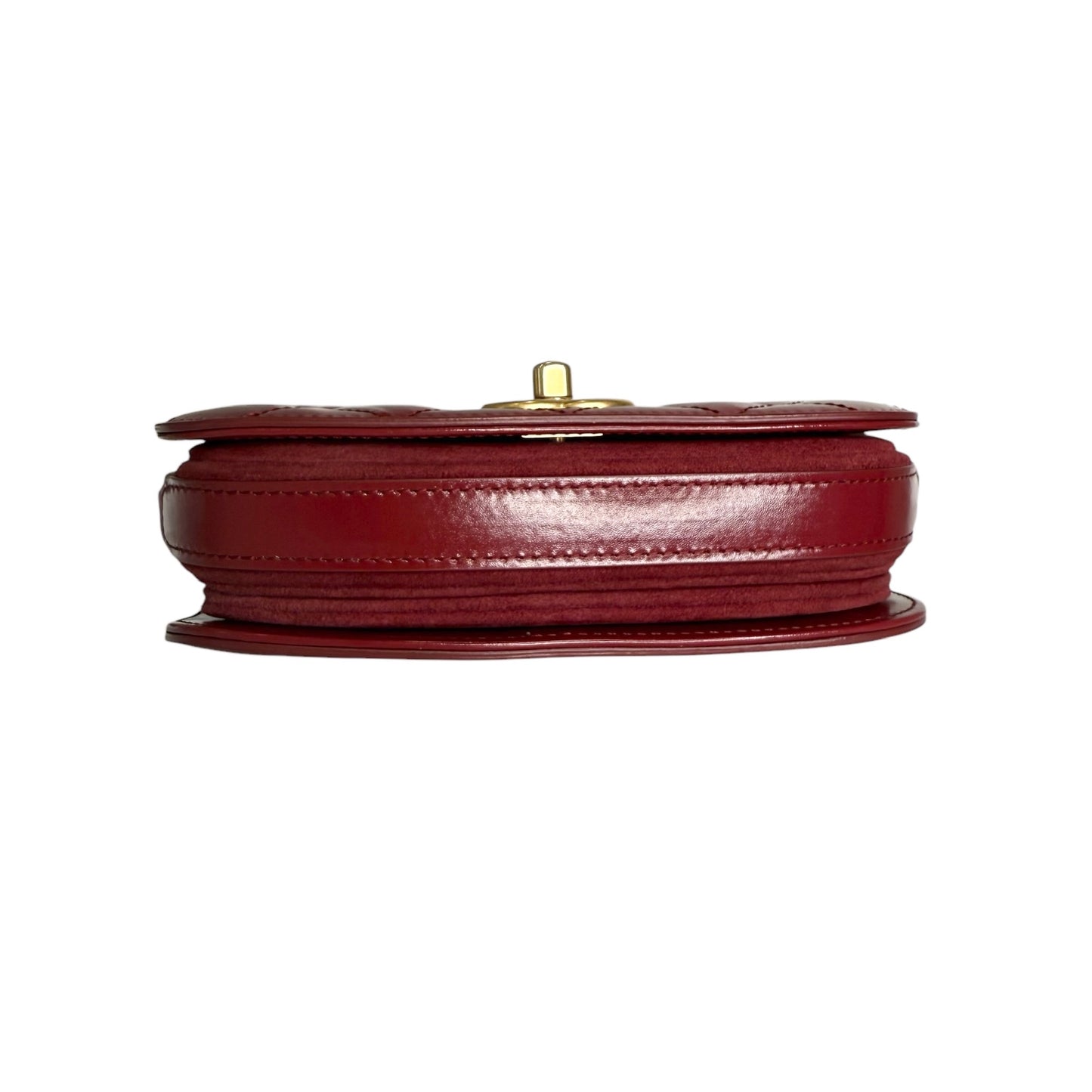 Red Lambskin Crossbody Bag