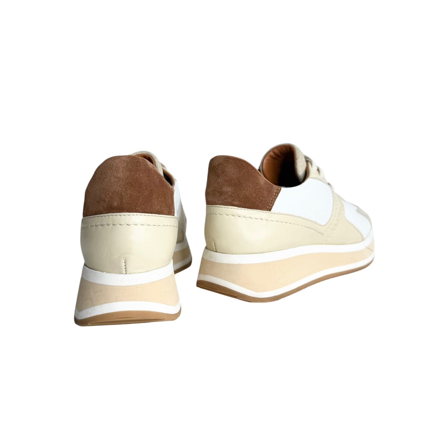 Cream Leather Sneakers - 9.5