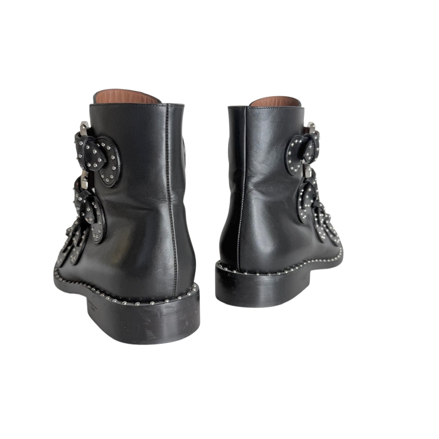 Black Studded Boots - 7.5