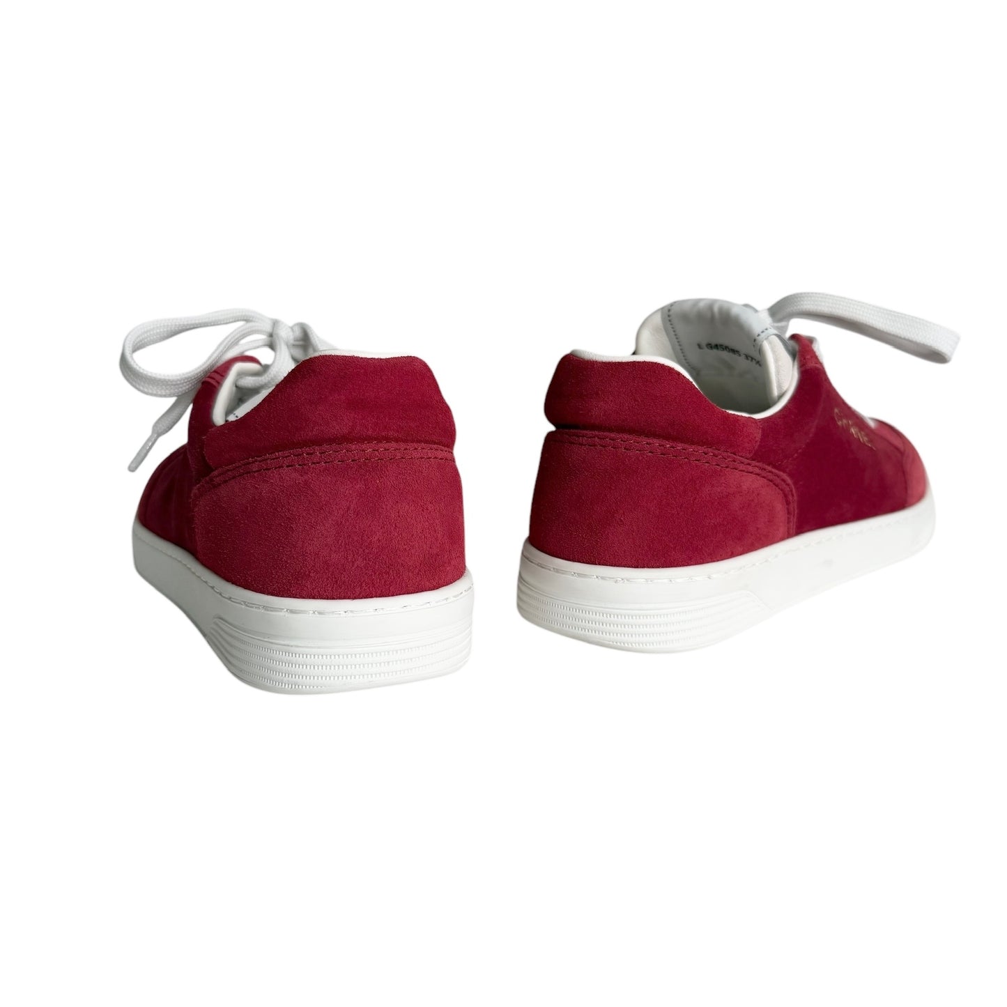 Red Suede Logo Sneakers - 7.5