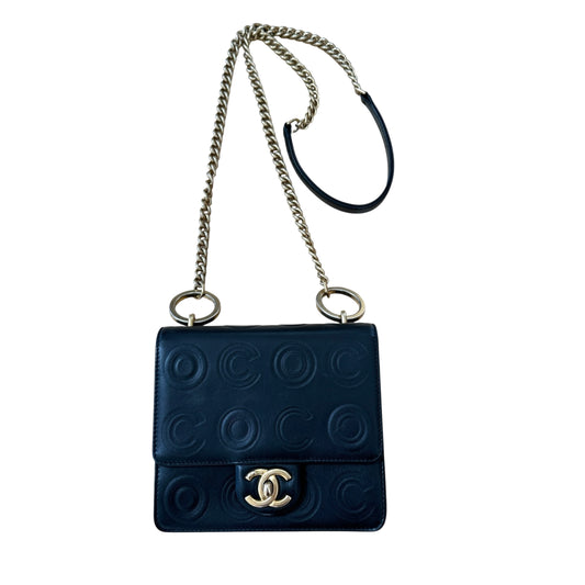 Chanel Coco Embossed Mini Flap Bag