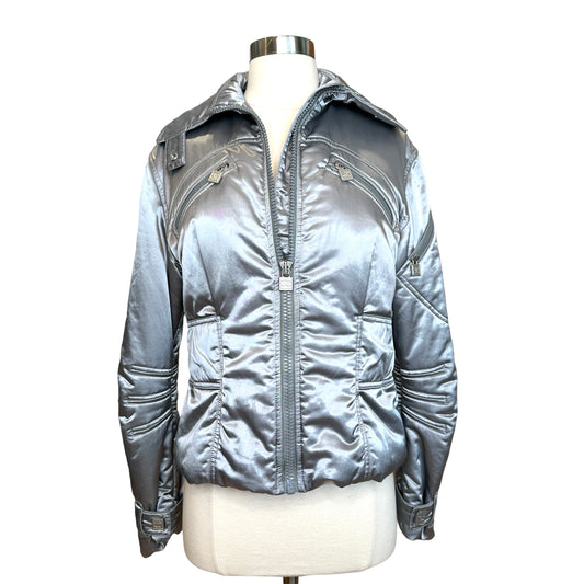 Silver Bomber Jacket - M/L