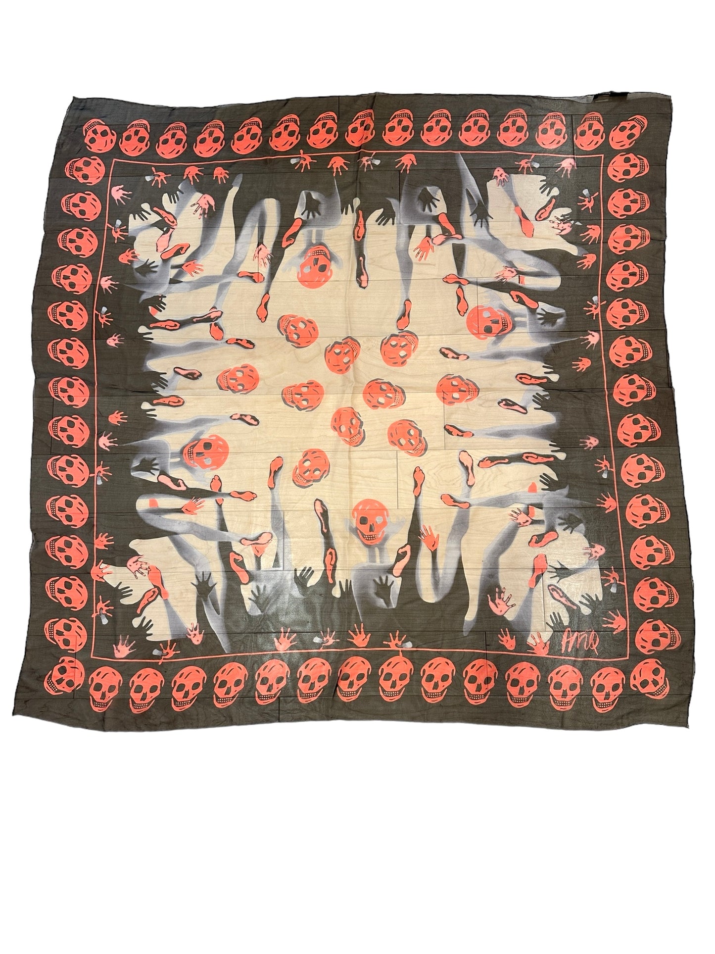 Skull Silk Scarf