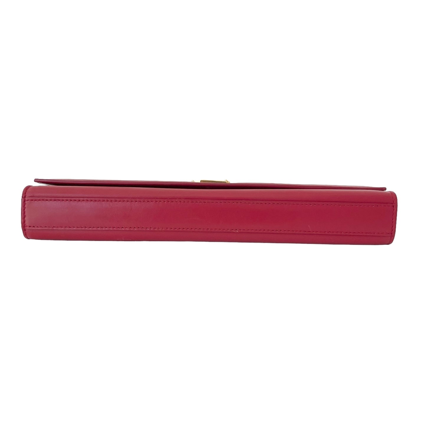 Red YSL Logo Clutch