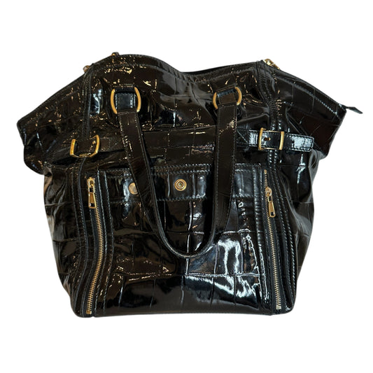 Black Patent Tote