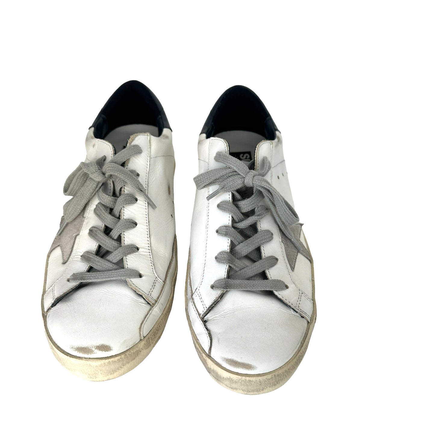 White Leather Sneakers - 9
