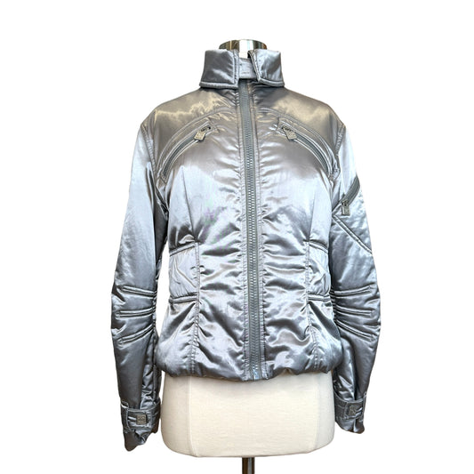 Silver Bomber Jacket - M/L