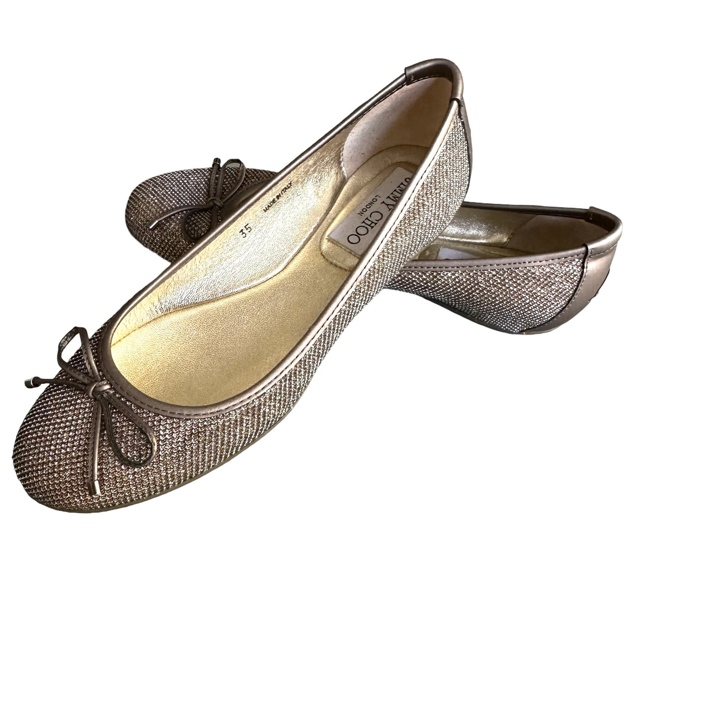 Metallic Ballerina Flats - 5