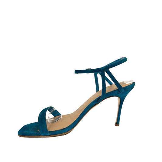 Blue Suede Heels - 9