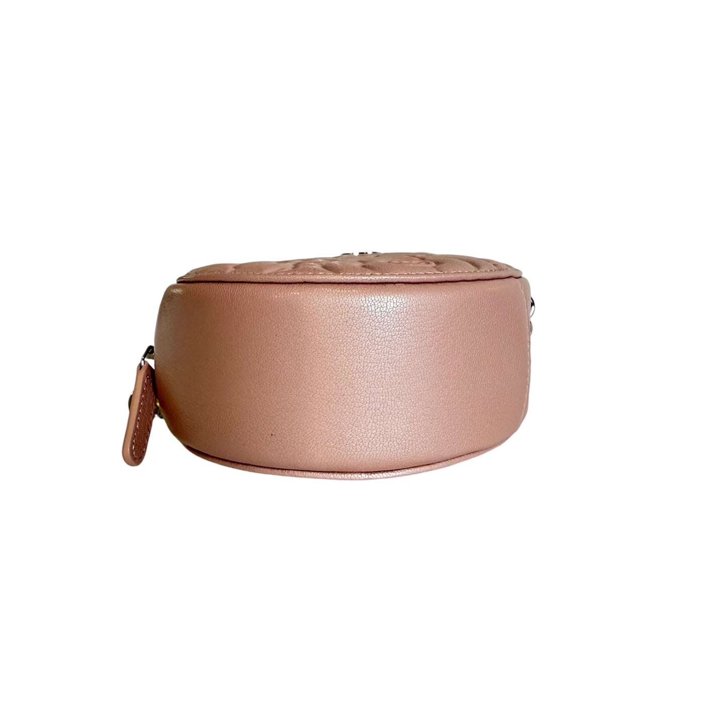 Pink Camelia Round Mini Bag