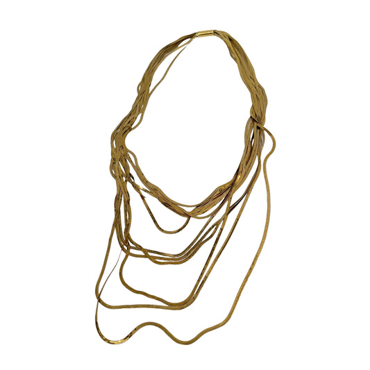 Gold Plated Multi Layered Necklace