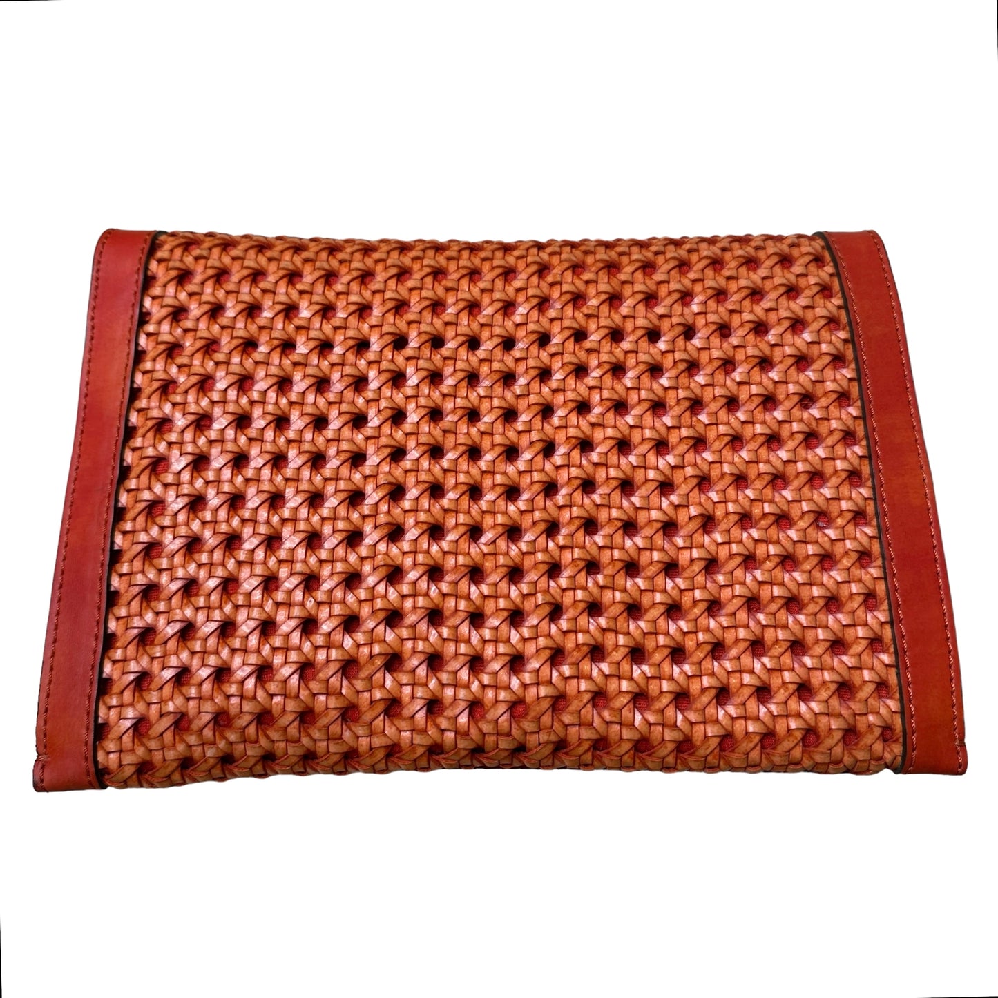 Orange Raffia Bag