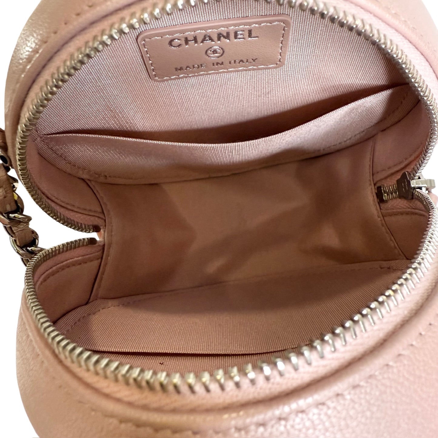 Pink Camelia Round Mini Bag