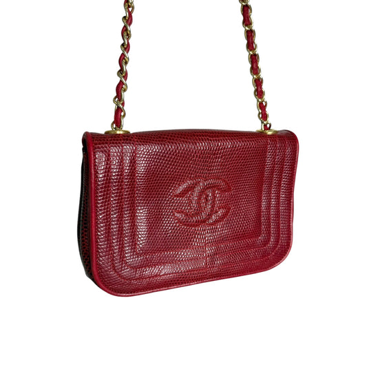 Red Lizard Vintage Bag