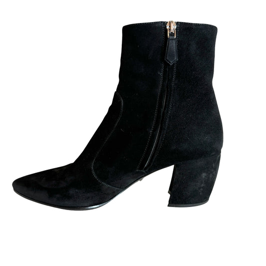 Black Suede Boots - 7