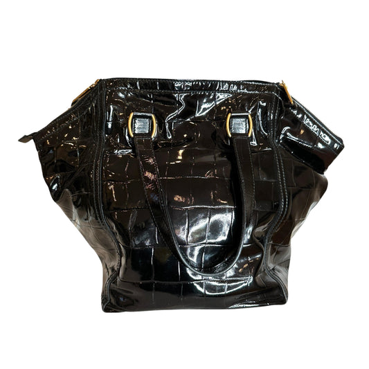 Black Patent Tote