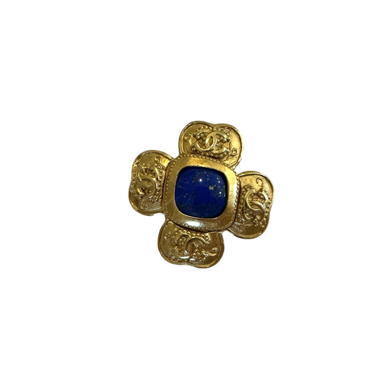 1996 Lapis Logo Brooch