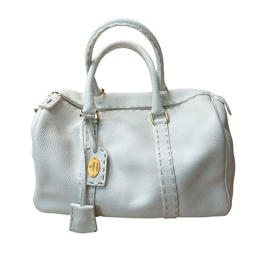 White Boston Selleria Bag