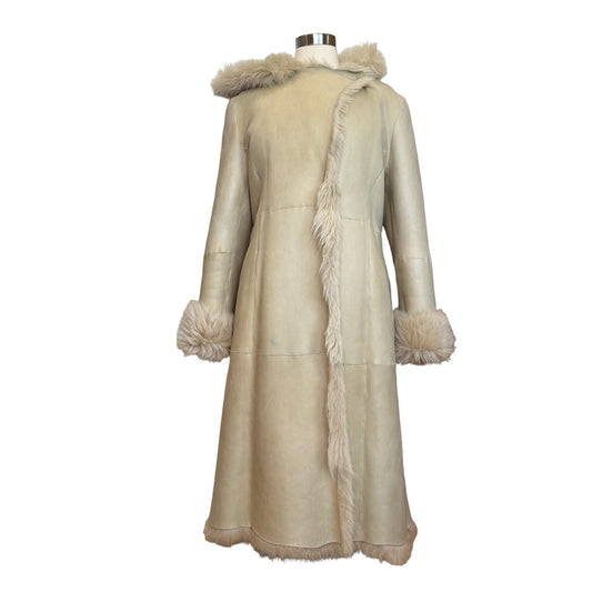 Long Fur Coat - M