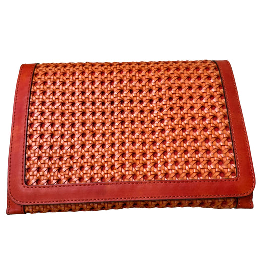 Orange Raffia Bag