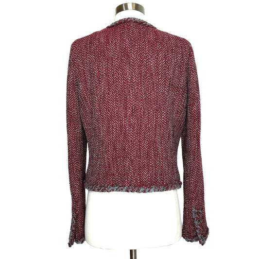 Red Tweed Jacket - M