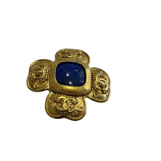 1996 Lapis Logo Brooch