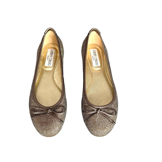 Metallic Ballerina Flats - 5