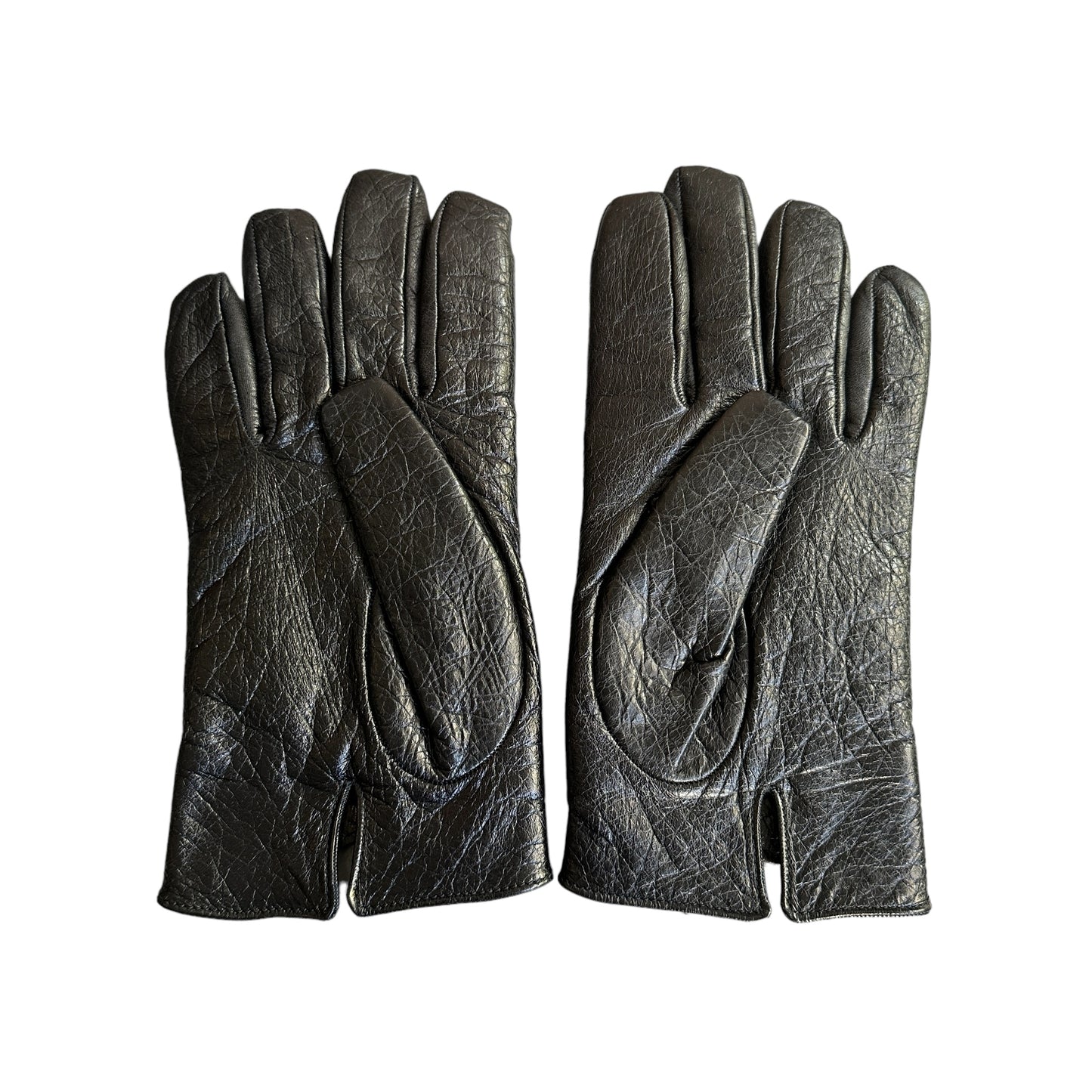 Black Leather Gloves