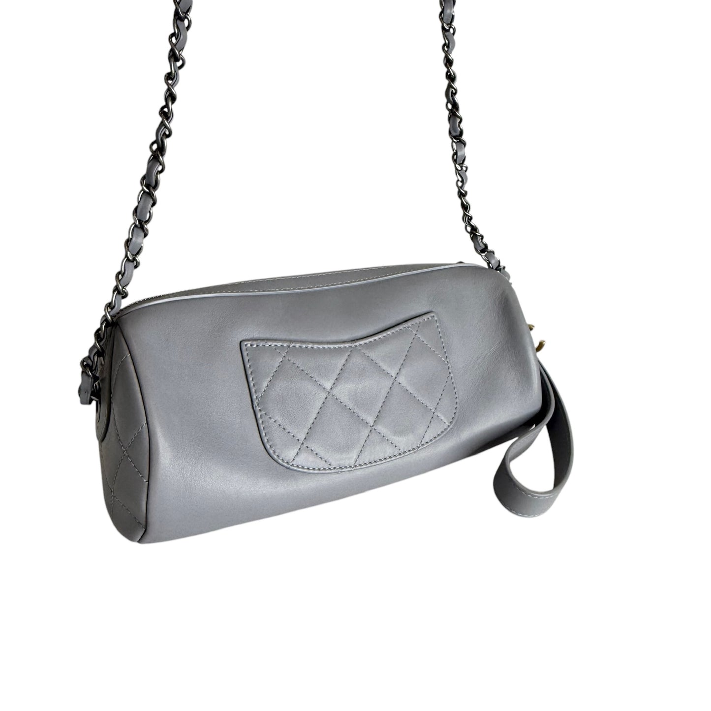 Grey Logo Crossbody Bag