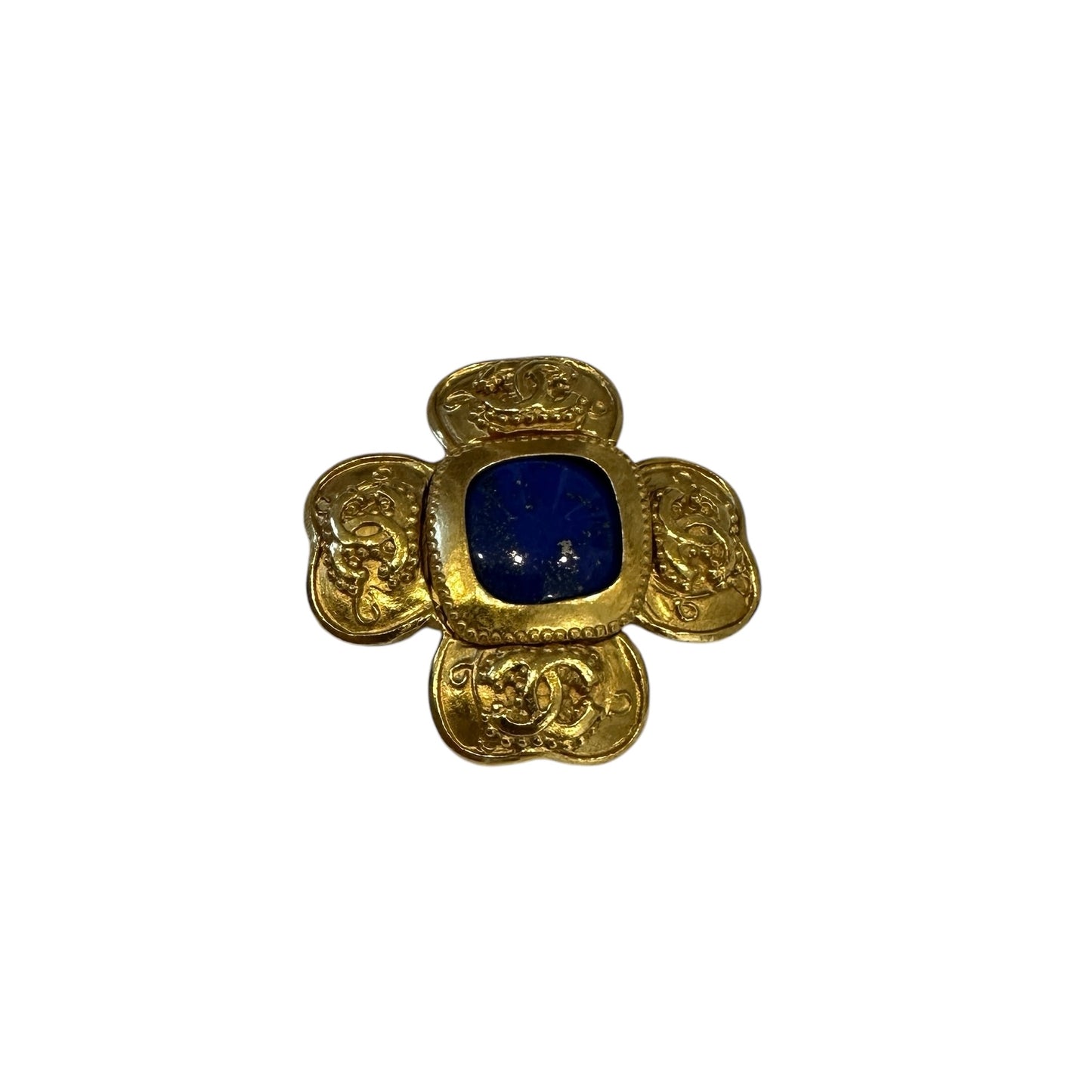 1996 Lapis Logo Brooch