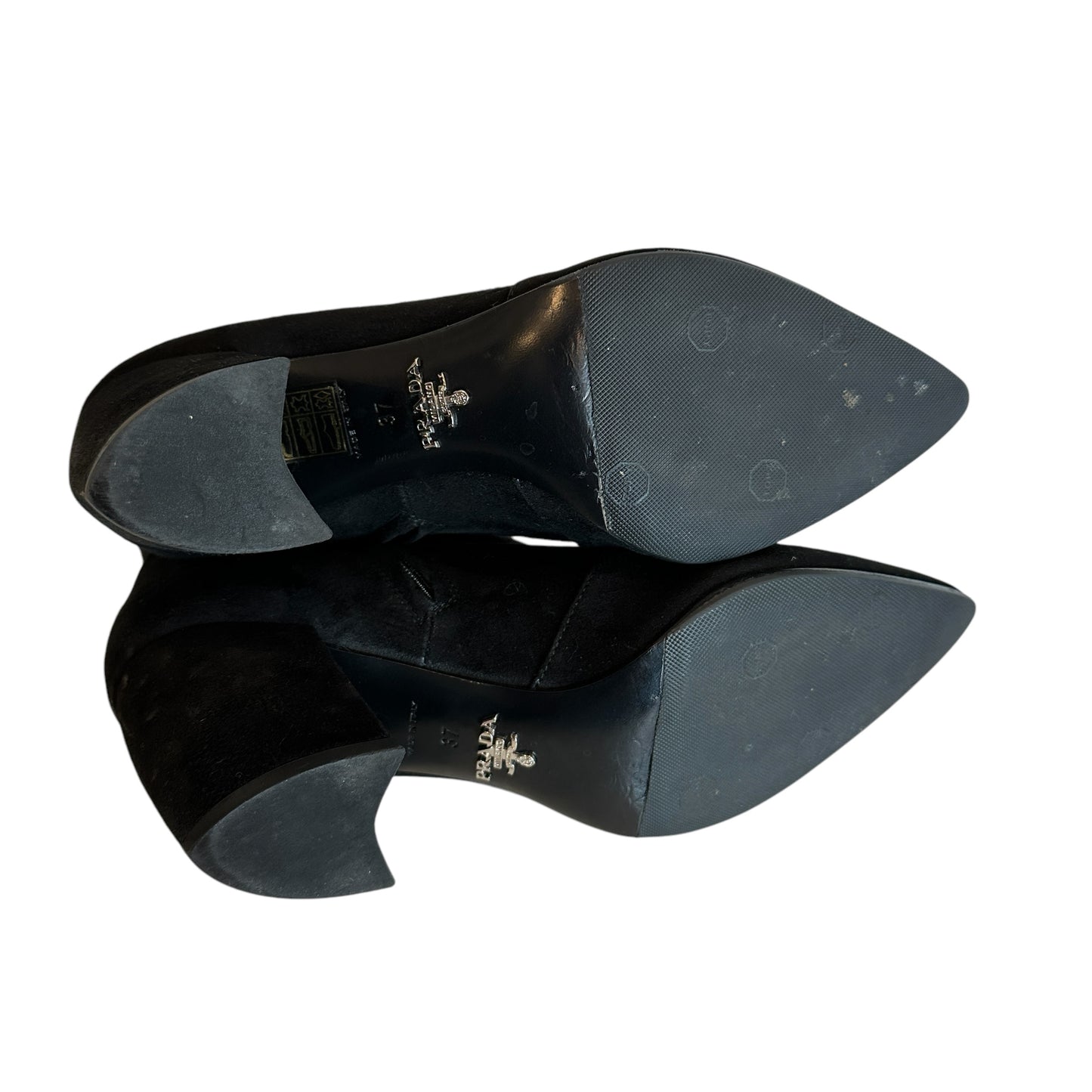 Black Suede Boots - 7
