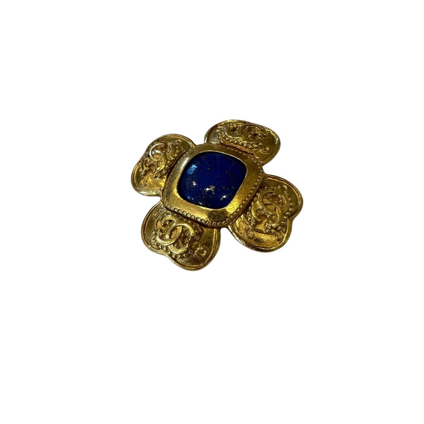 1996 Lapis Logo Brooch