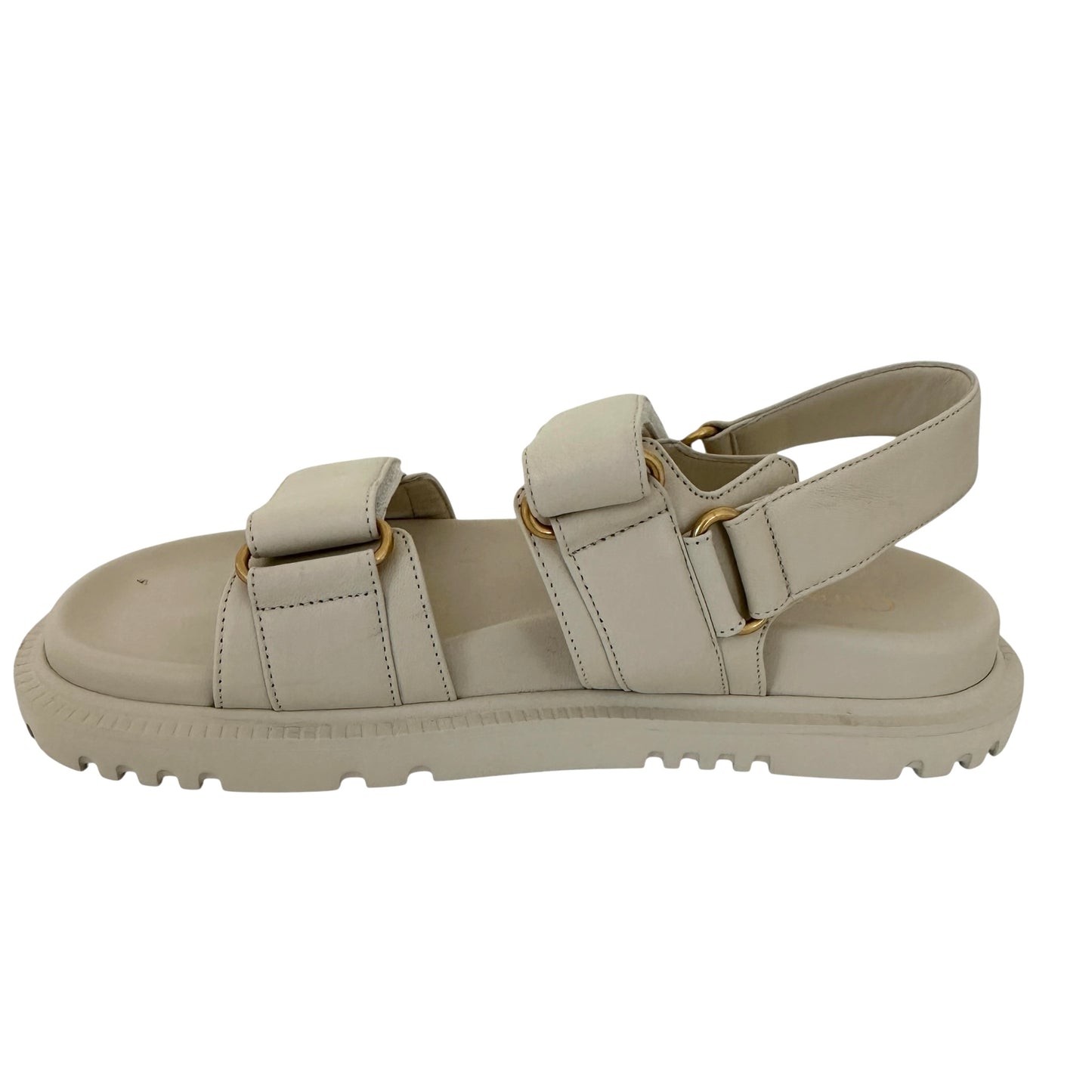 Dior Cream Logo Sandals - 7