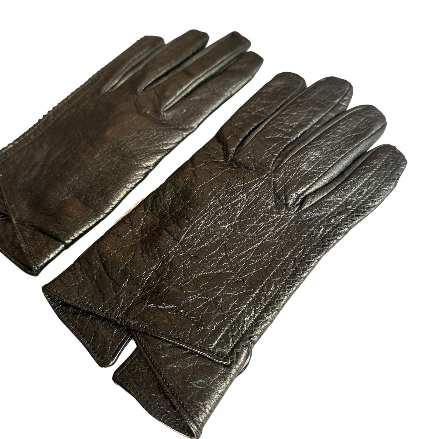 Black Leather Gloves